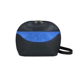 Sac Marine et bleu en cuir - Le sac IDA