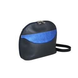 Sac Marine et bleu en cuir - Le sac IDA